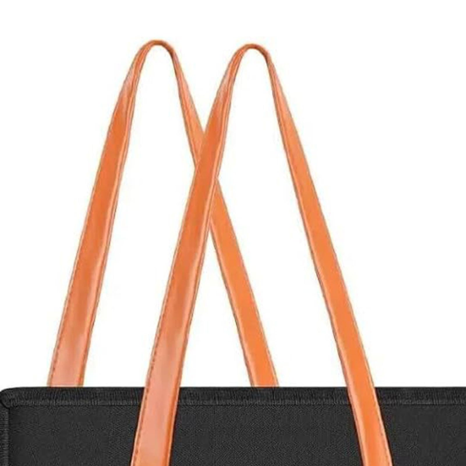 Generic Bolsa de Almacenamiento de Zapatos de Viaje de Gran Capacidad con Correas Ajustables y Asa de Cuero para Salidas Nocturnas Impermeable Negro (Black)