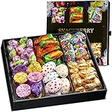 Happy Mothers Day Platter with Milk Chocolate Bunnies, Chocolate Carrots, Cookies & Cream Eggs, and More! Gift Set for Easter Day Kosher Holiday Mixed Gift Basket Candy Platter