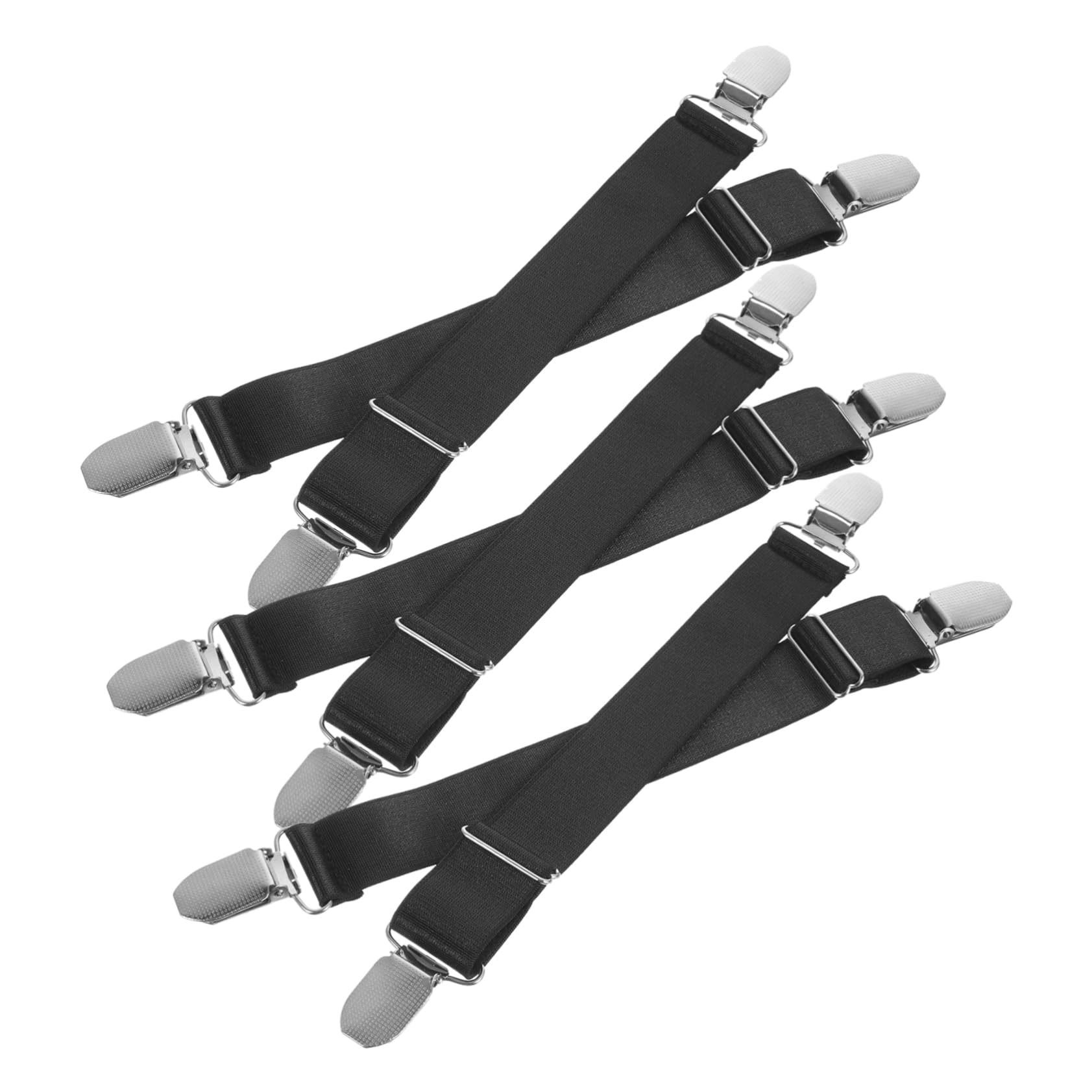 Holibanna 6Pcs Adjustable Elastic Boot Clips Creative Retro Straps for Motorcycle Pants Durable Mattress Sheet Fasteners Slip Holder for Tidy Clothing Suitable for All Leg
