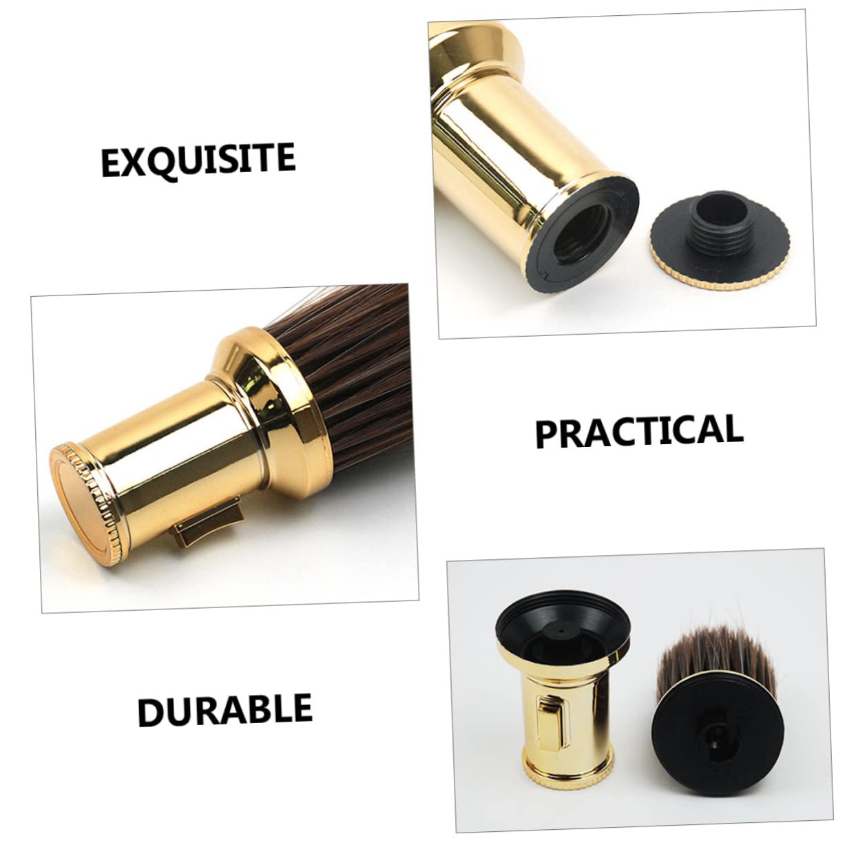 minkissy 3pezzi Spazzola Per Parrucchieri Con Setole Morbide Spazzola Per Rimozione Rottami Utensile Professionale Per Pulizia Salone e Della Barba Perfetta Per e Barba Strumento