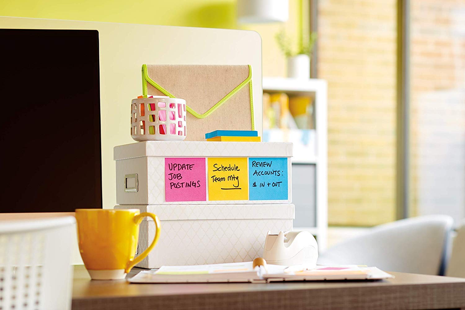 Post-it Super Haftnotizen, 7,6 cm x in, Rio de Janeiro Collection, 14 Blöcke, 90 Blatt/Block