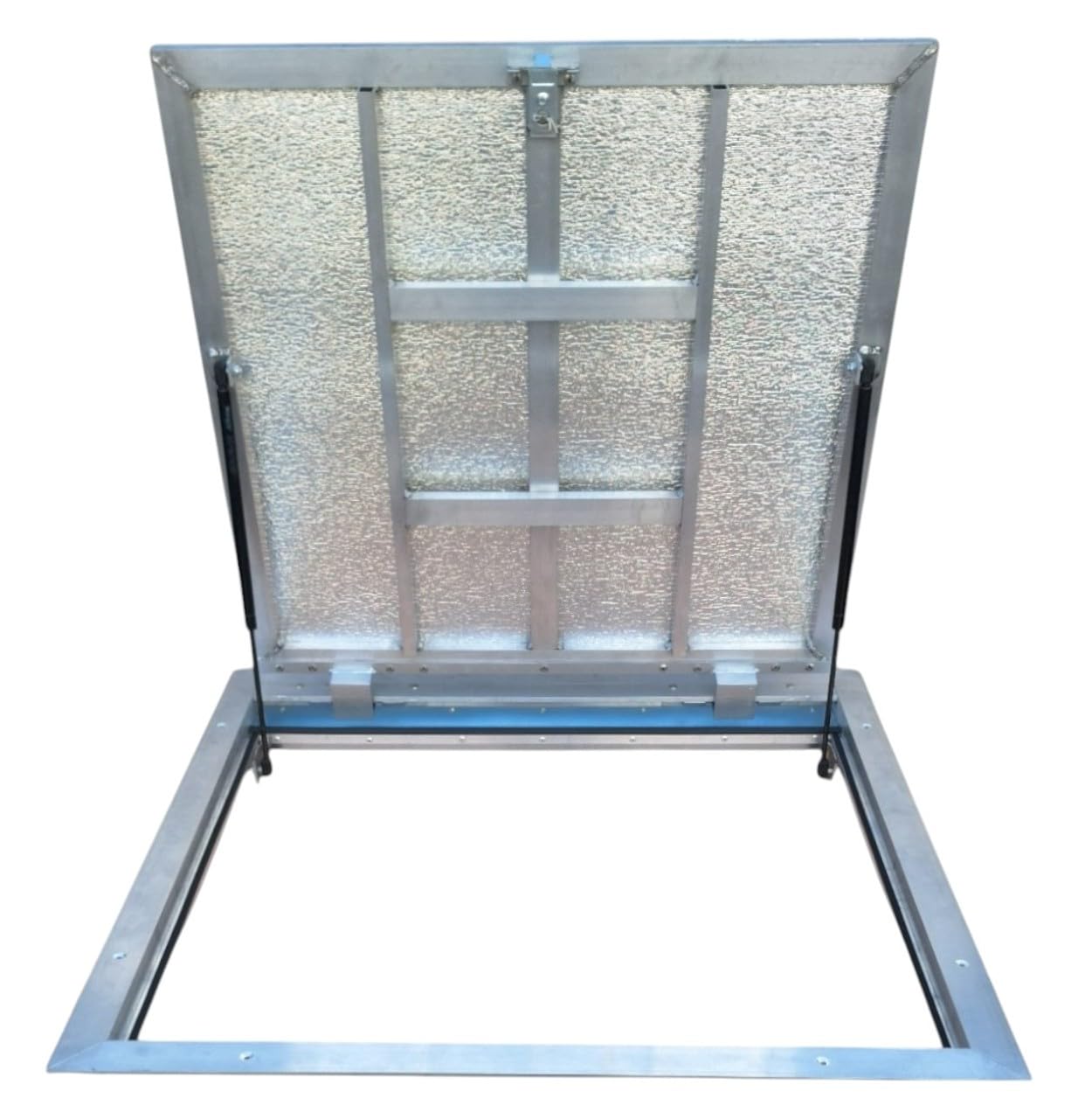 Coperchio Botola Alluminio 1000 mm x 1000 mm Thermo Max 4 Guarnizione a quattro lati Porta Pavimento Chiusino Sigillo Portello ispezione Botola ispezione