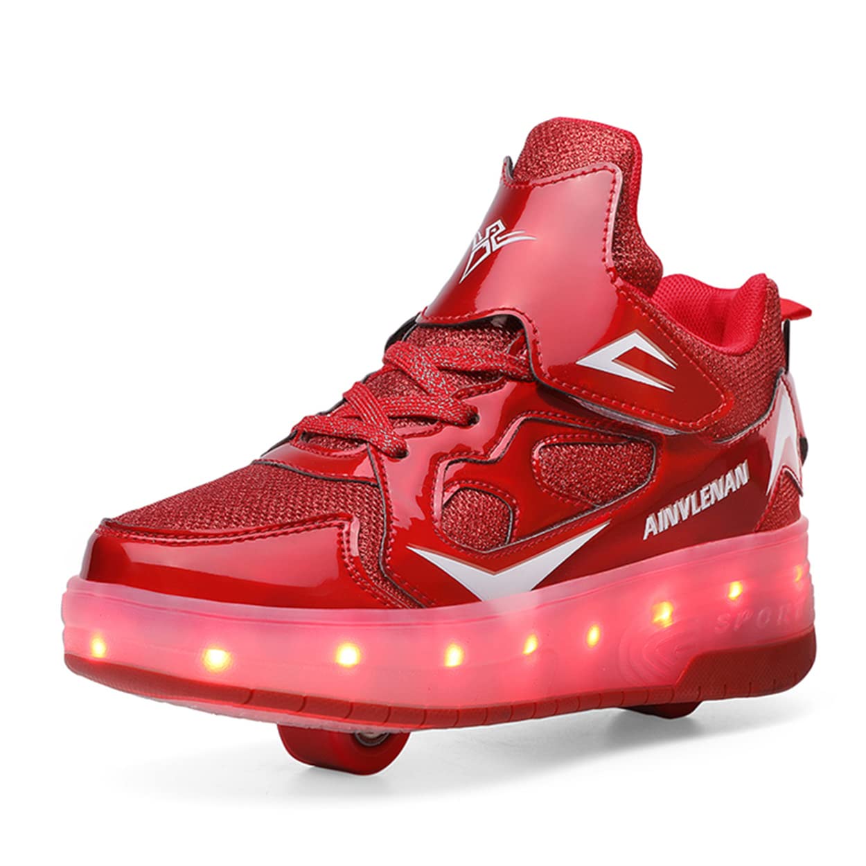 Zapatos con Ruedas Zapatillas con Dos Ruedas para niños y niña Led Luces Zapatillas con Ruedas Se Puede Bambas con Ruedas Carga con USB Automática Calzado de Skateboarding