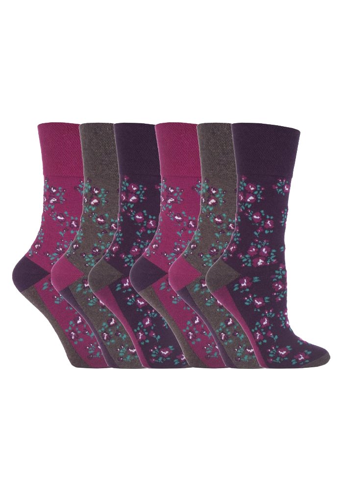 Gentle Grip Women's Gg58 6 Pairs Cotton No Elastic Socks 4-8 Uk, 37-42 Eur (4-8 Uk, 37-42 Eur, )