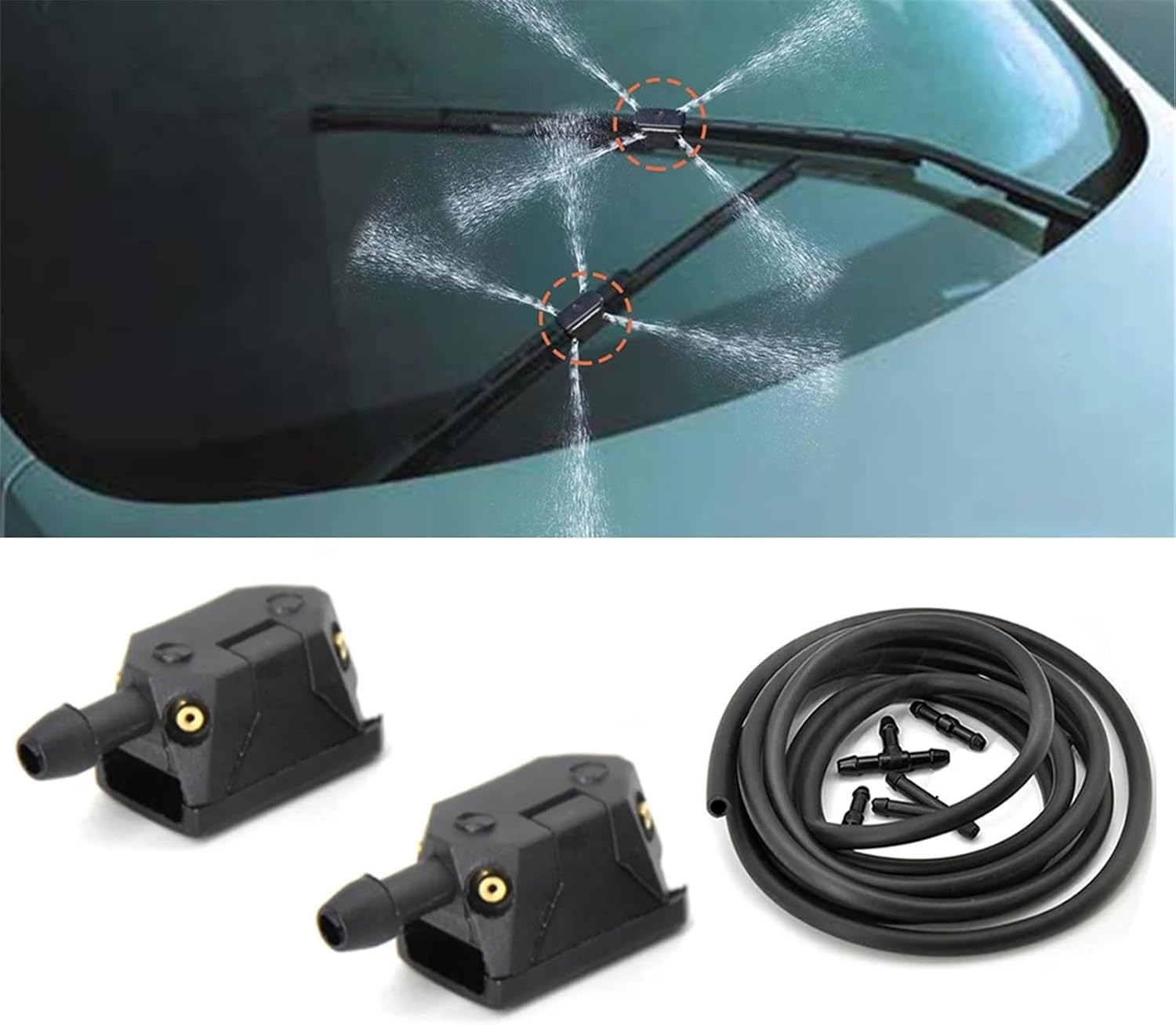 Universal Windshield Wiper Nozzle FMX vhd vnl vnm vnr vnx vm Way windscreen
