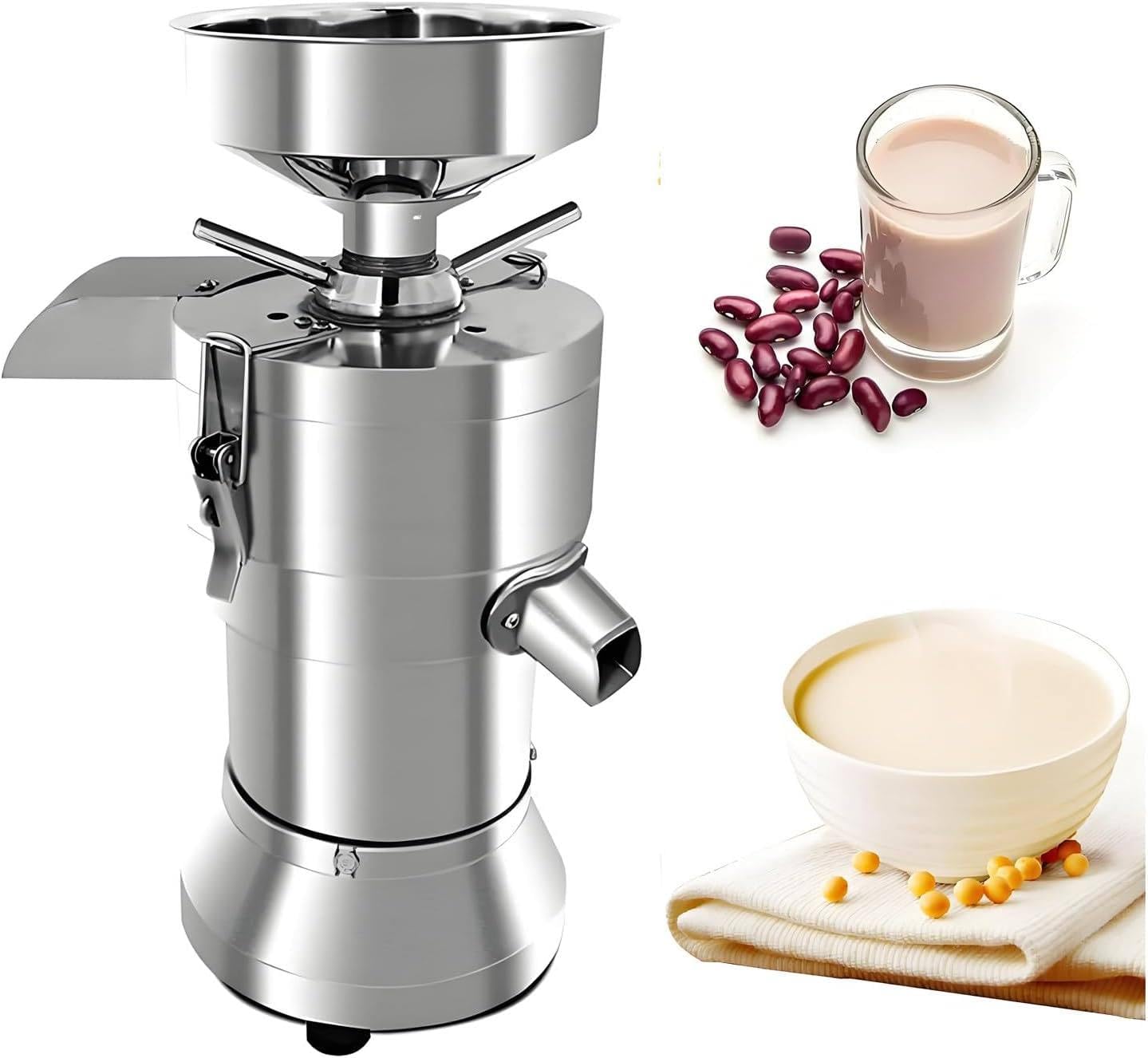 XCSCUK 1100W Commercial Soymilk Maker,Adjustable Particle Grinder,with Automatic Slag Separation,for Tofu, Nut Milk, Breakfast