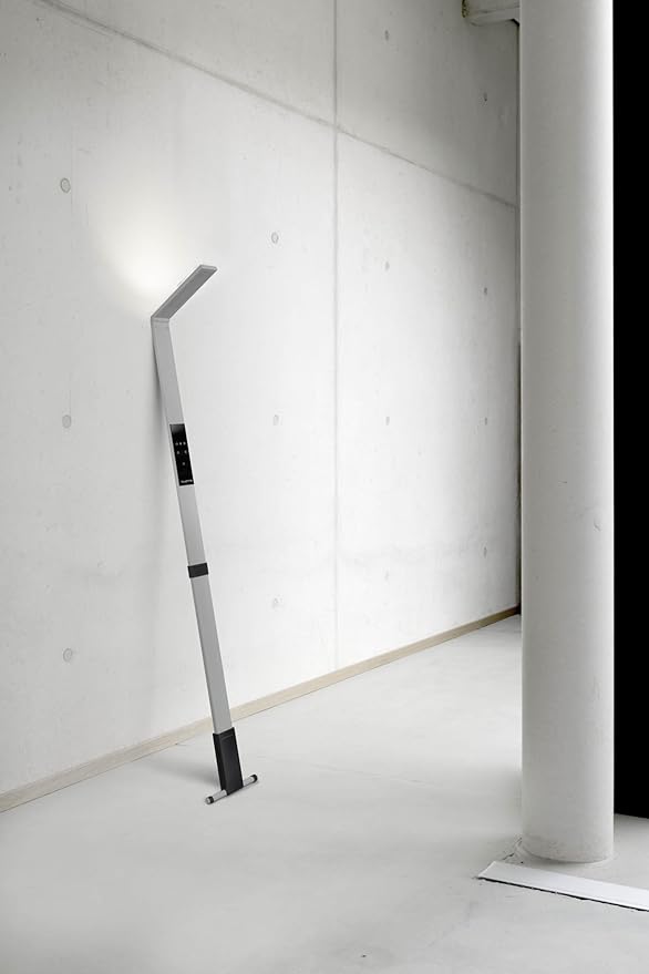 LUCTRA Luctra Flex Design vloerlamp LED dimbaar, oplaadbare batterij voor 25 uur runtime, draagbaar, 923123, aluminium photo 2