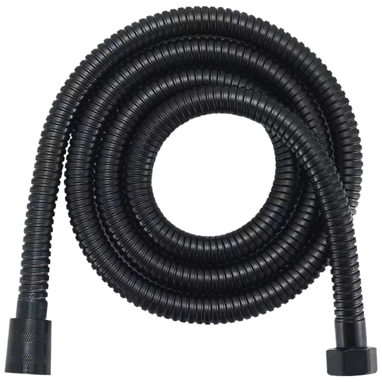 Stainless Steel Flexible Shower Hose, Stainless Steel Shower Hose G1/2 1.5m 2m Black Silver Bathroom(1.5m Black)