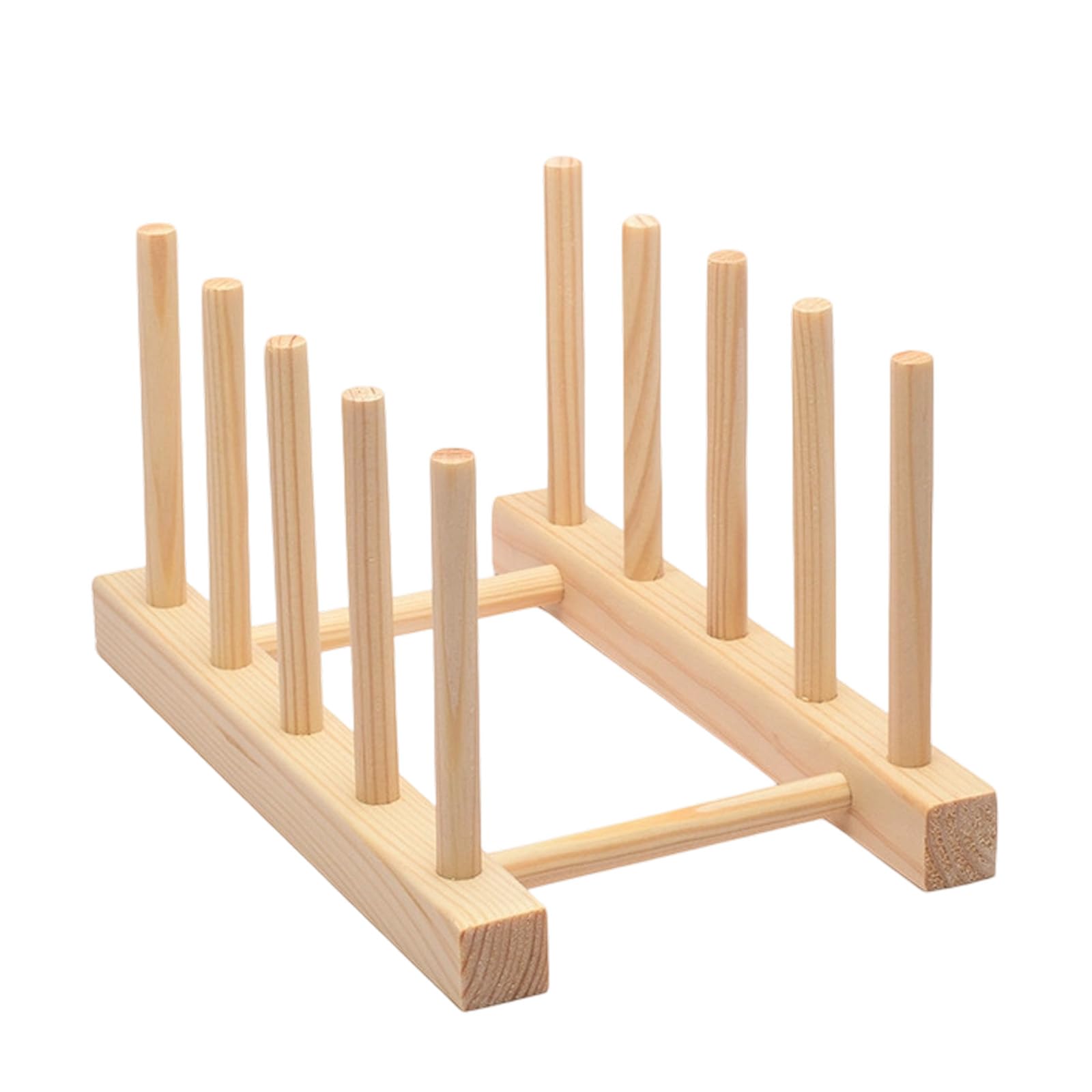 FGDTREE Wood Rack Space Saving Multi Tiers Counter Organiser for Cup Plates Kitchen Utensils Dryer for Restaurant Multi Functional Kitchen Organiser