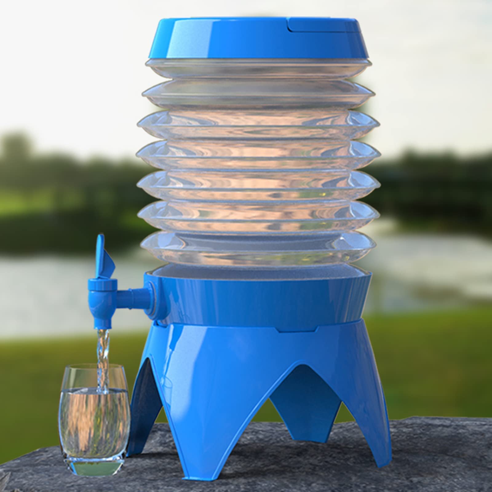 Contenitore pieghevole per acqua da 5 litri, contenitore pieghevole in PE per barbecue, campeggio, viaggi | Leroy Merlin
