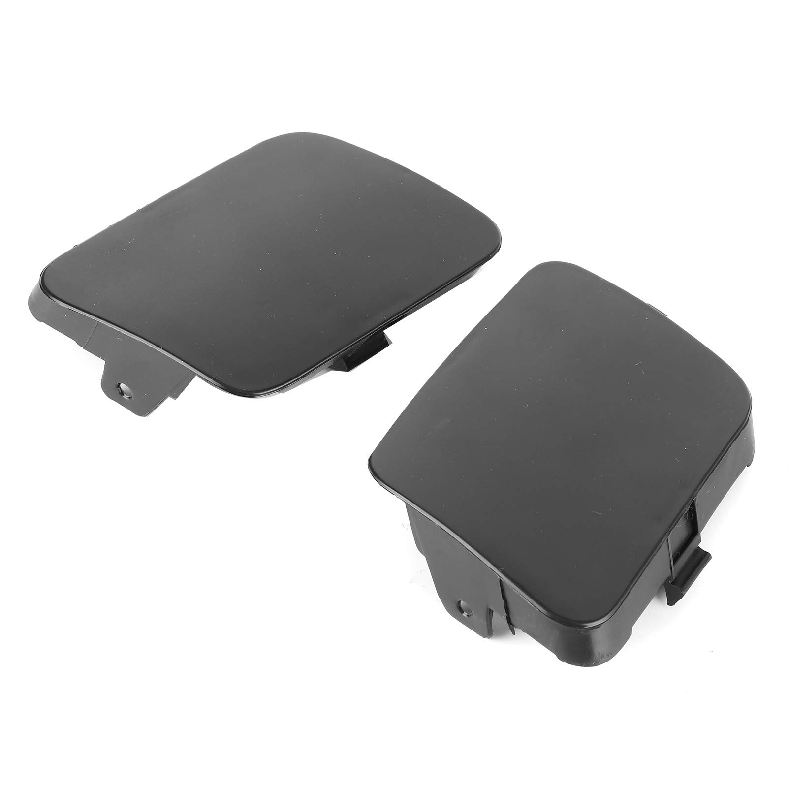 Coperchio Staffa Gancio Traino Paraurti Anteriore 2 Pezzi, Coperchio Gancio Paraurti Anteriore ABS Nero Adatto Per RAV4 2005-2008 53286-42931 53285-42930