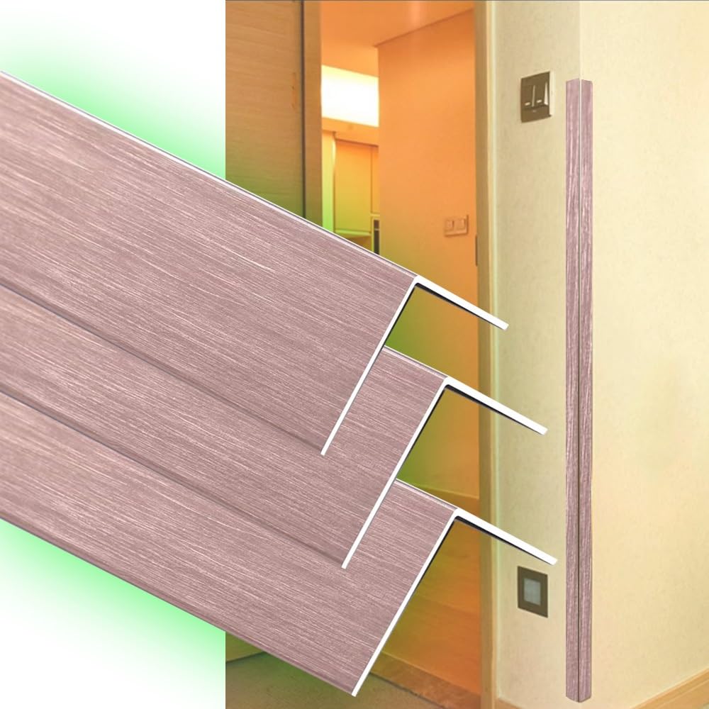 Profilo Angolare Autoadesivo In Alluminio | Paraspigolo Protettivo 2cm Oro - Foto 4