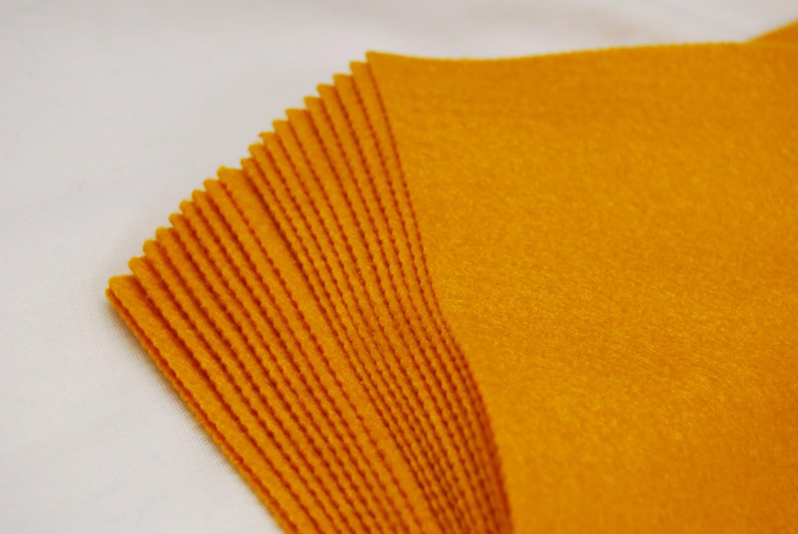 Celloexpress Mustard Felt Sheets For Crafting And Soft Toy Making 100% Acrylic Craft Felt 9" Squares (, 20 Sheets)