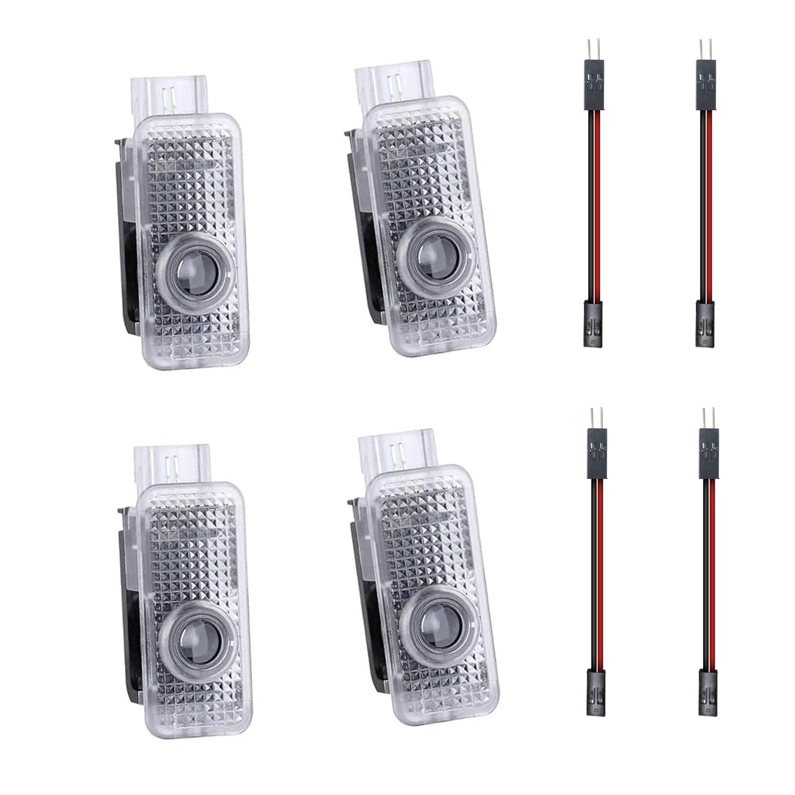 Auto Luci Per Portiera 4 Pezzi Proiettore Di Luce A LED Per Portiera Dell'auto Proiettore Logo Luce Portiera Compatibile Con A1/3/4/5/6/7/8 Q2/3/4/5/6/7 TT S