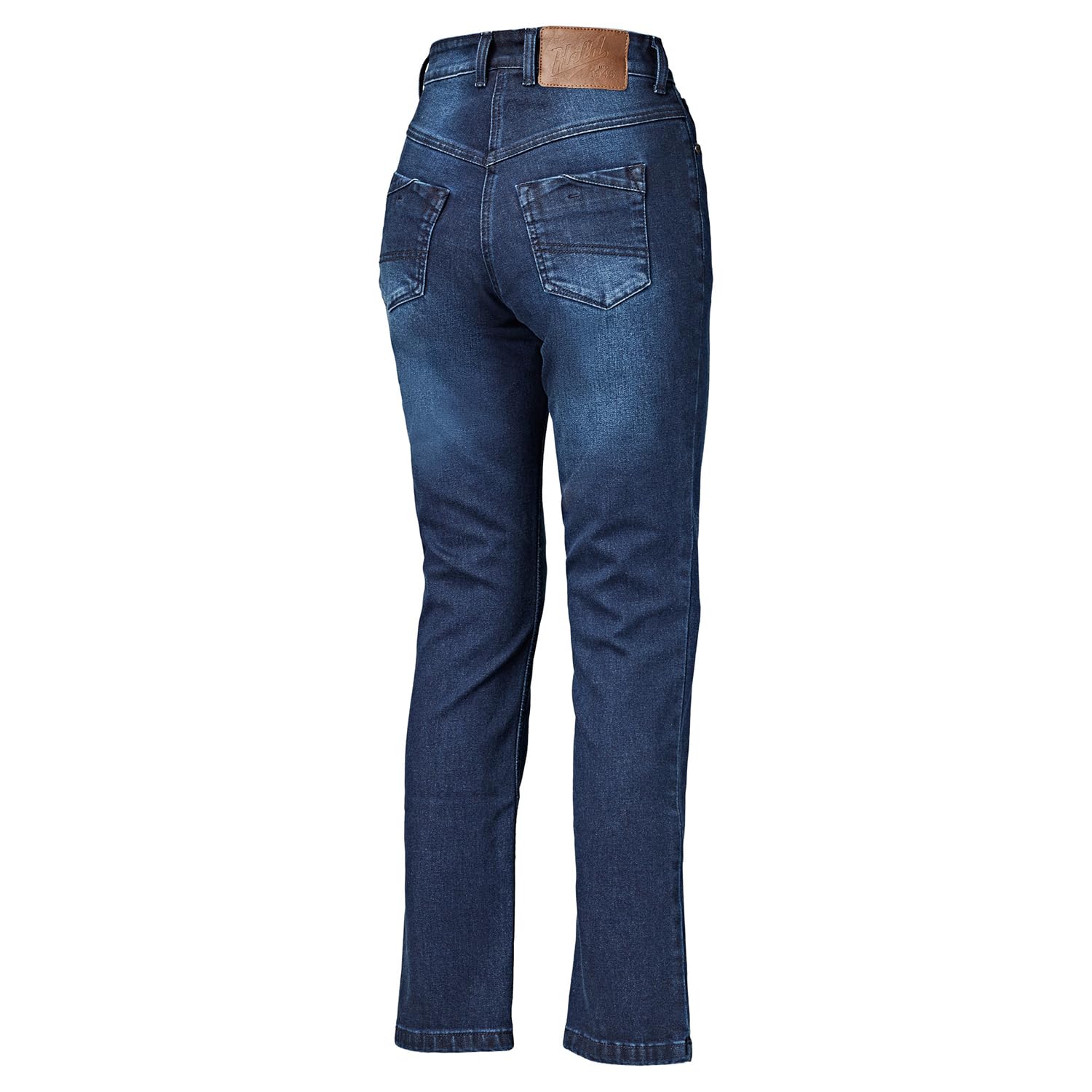 Held Stockton WMS Motorrad Jeans Damen Regular Fit aus Cotton Cordura Stretch - Sommer Motorradhose mit Protektoren d30 Ghost Level 1 - CE Schutzkleidung Klasse AA, Blau gerade, Größe 26/30