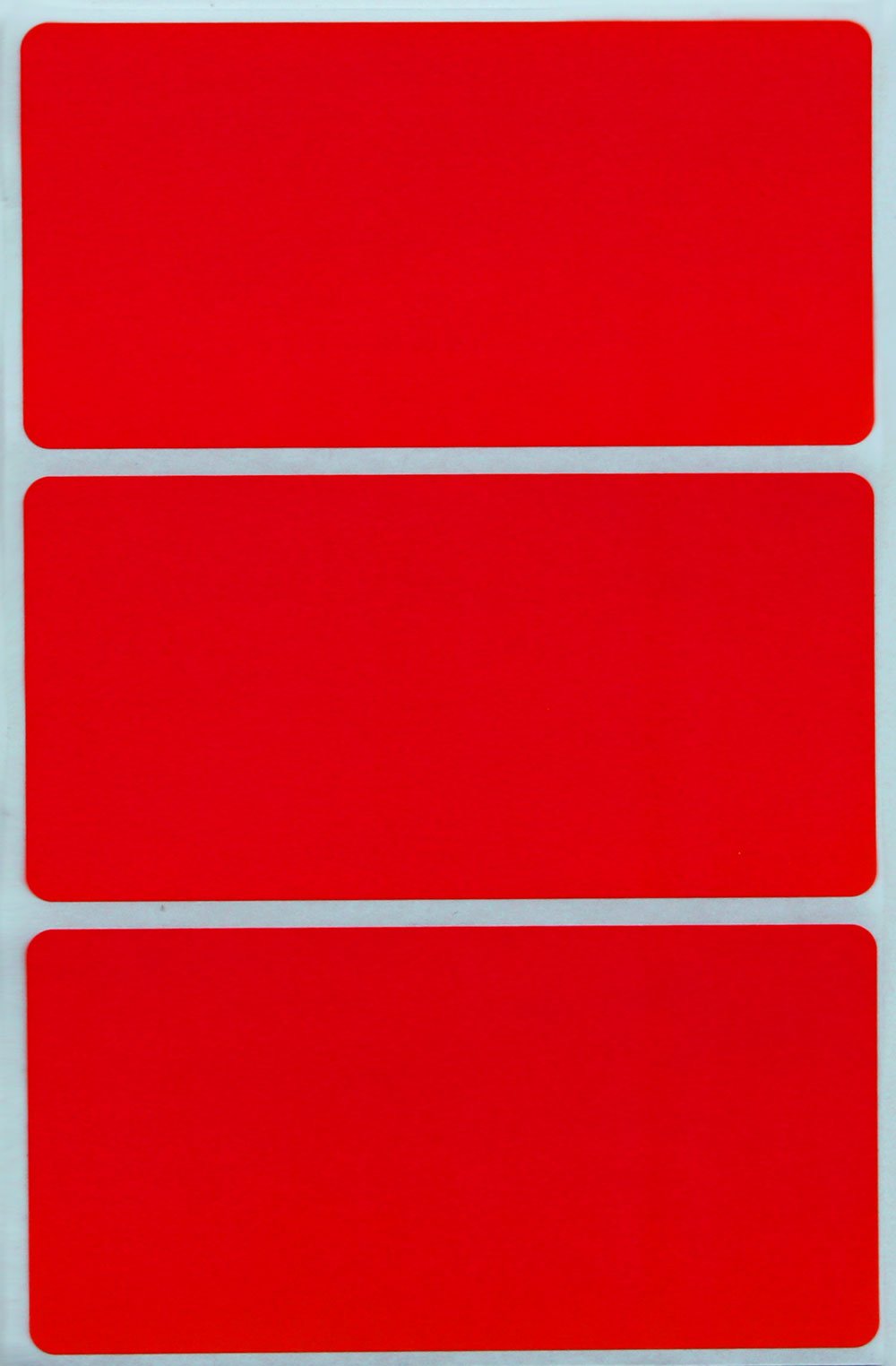 Colorful Name Tag Stickers for Office 10 cm x 5 cm Red (102 mm x 51 mm) - 150 Pack by Royal Green