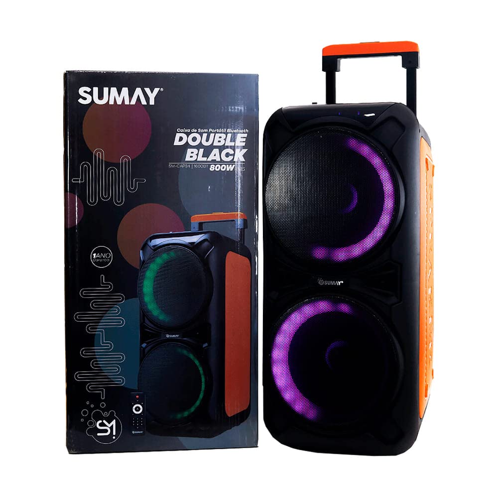 【suma】 Caixa de Som Sumay Ravena 400W RMS Bluetooth