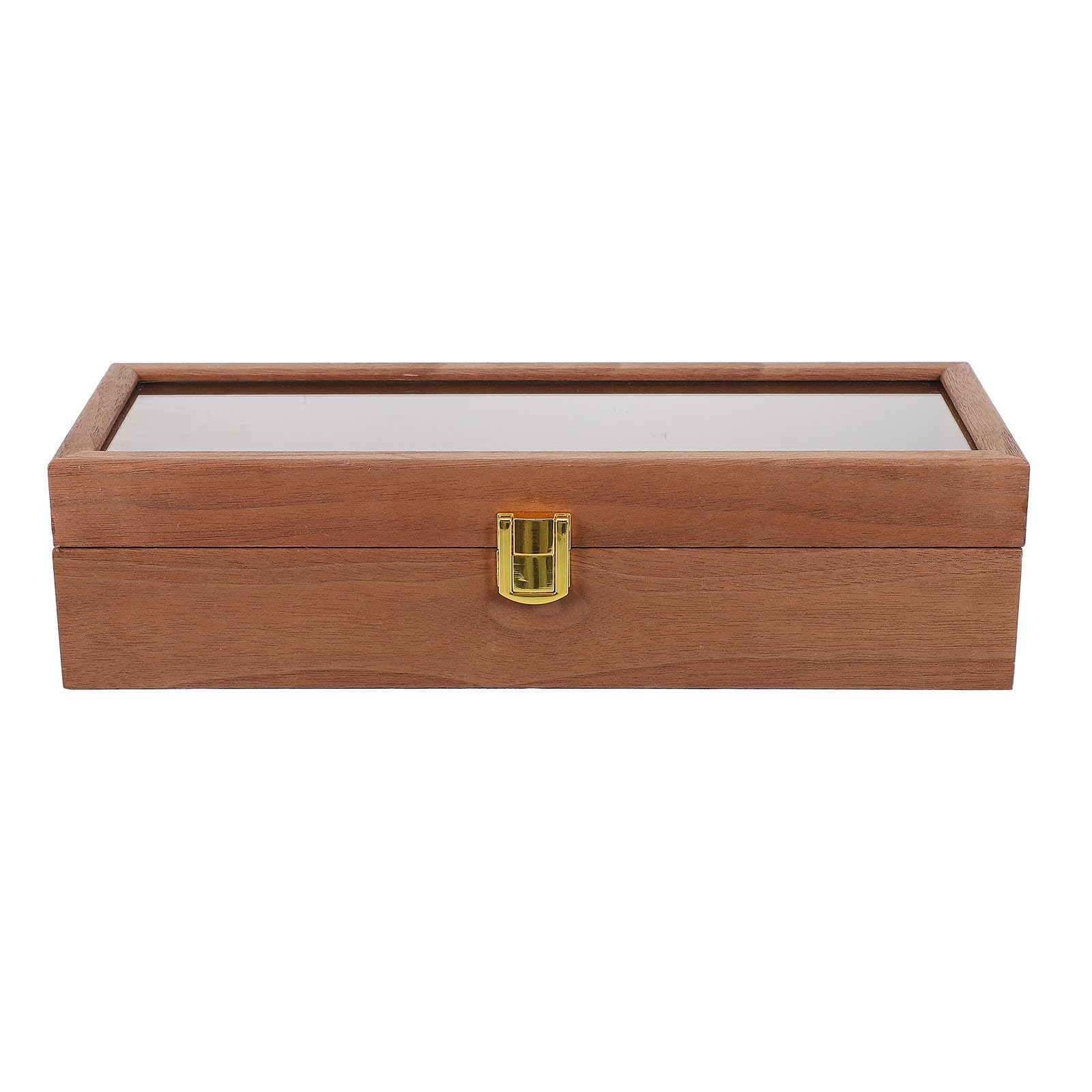 Vintage und Einfach zu Tragen zur Aufbewahrung und Präsentation Uhrenaufbewahrungsbox mit 6 Fächern Eleganter Uhren Displaybox für Uhren und Schmuck