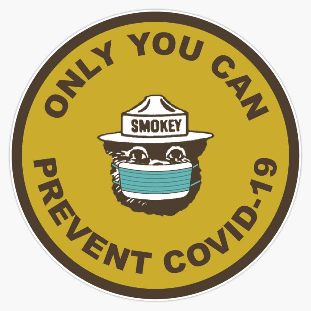 Smokey the COVID Bear Decal Vinyl Bumper Sticker 5