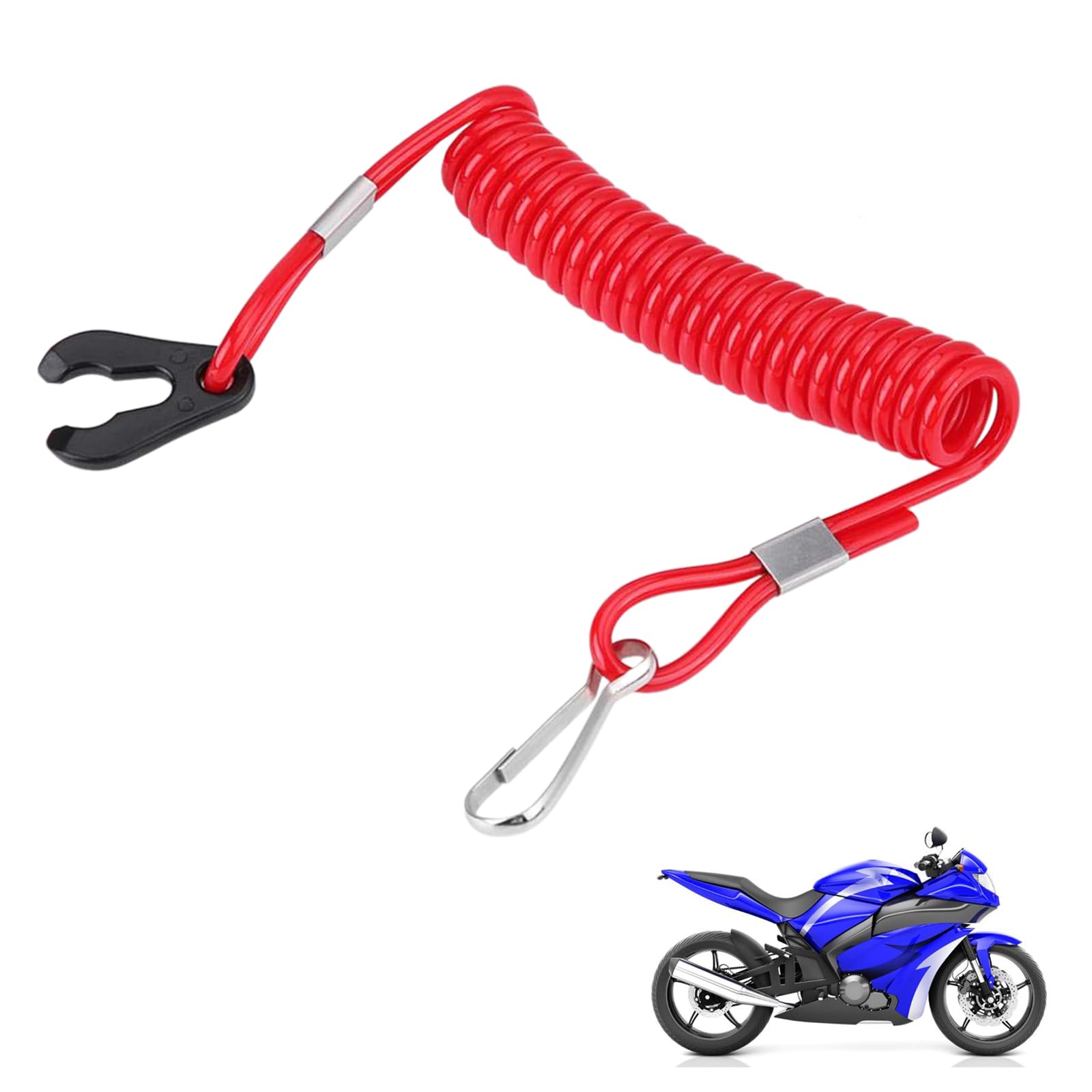 VBSYUYQ Outboard Kill Switch Lanyard Red TPU Boat Engine Stop Cord