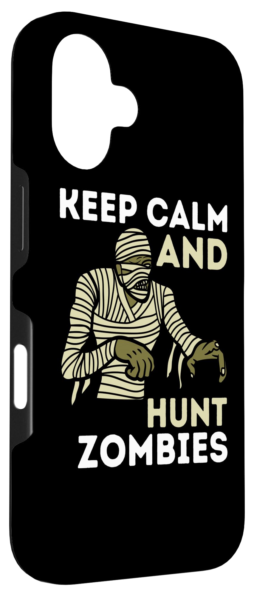 Funny Zombie Killer Hunter Gamer: Keep Calm And Hunt Zombies Case for iPhone 16 - Image 3