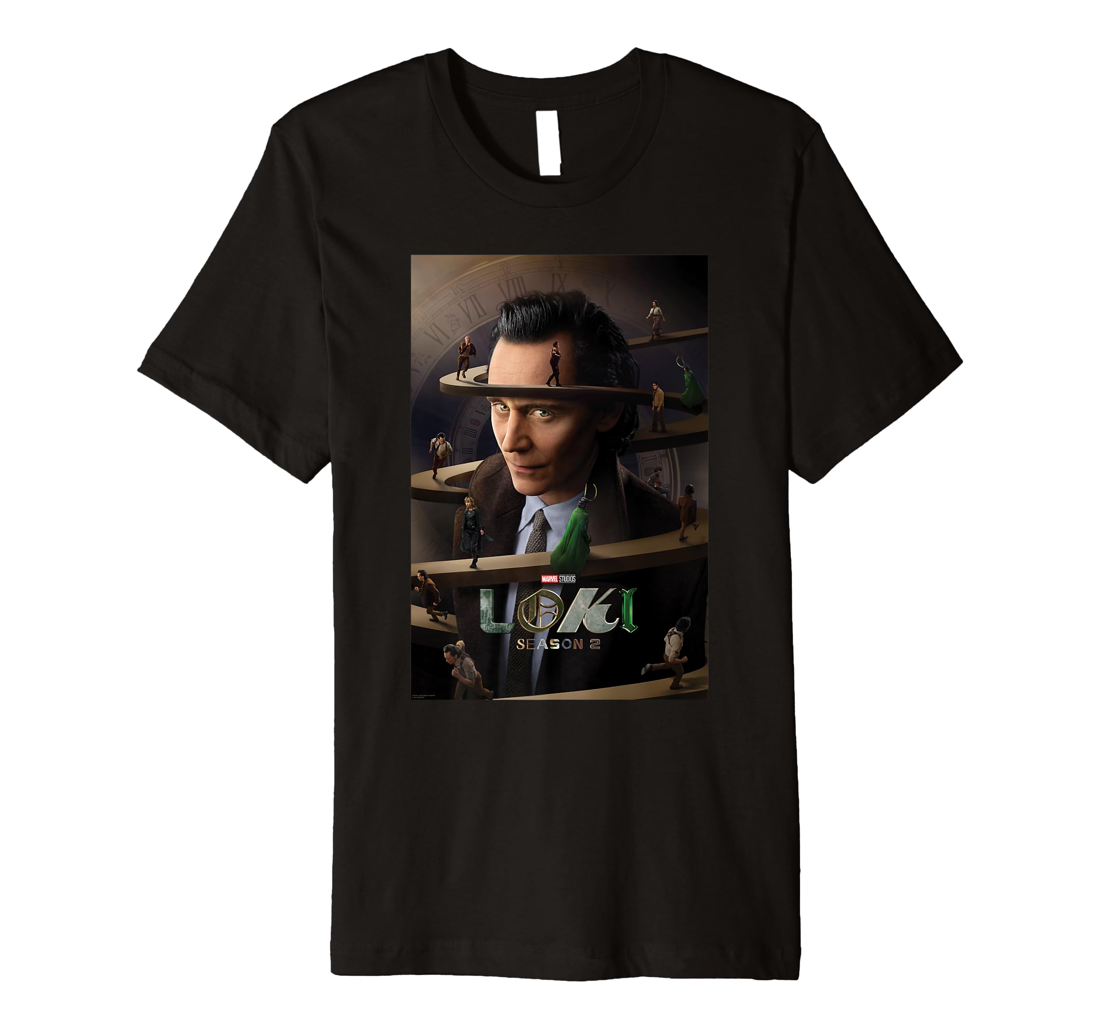 Marvel Studios Loki Season 2 TVA Spiral Ramp Run Poster Premium T-Shirt
