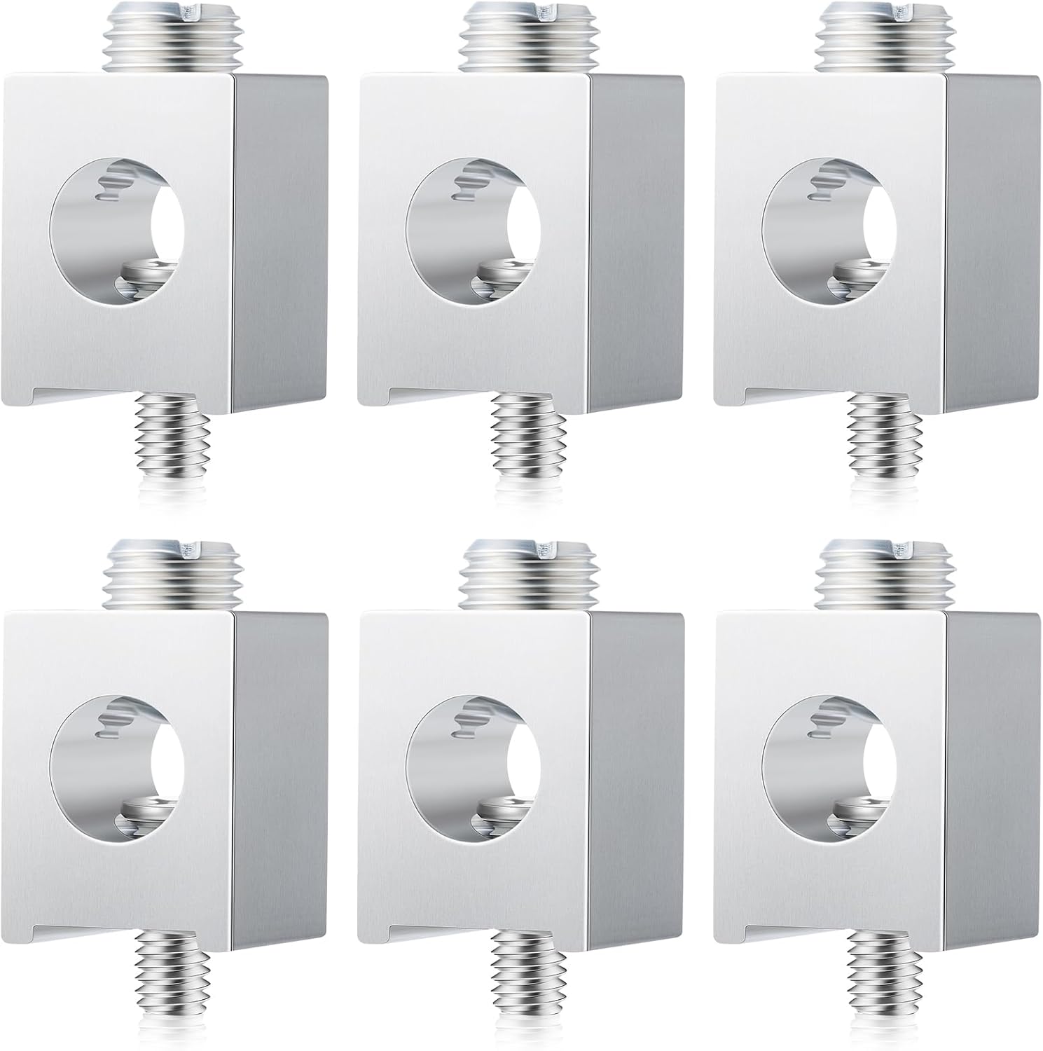 Blulu 6 Pieces #4-2/0 Neutral Lug Kit Circuit Breaker Ground Lugs Aluminum Grounding Lugs for Electrical Connections(6 Pieces, 4-2/0)