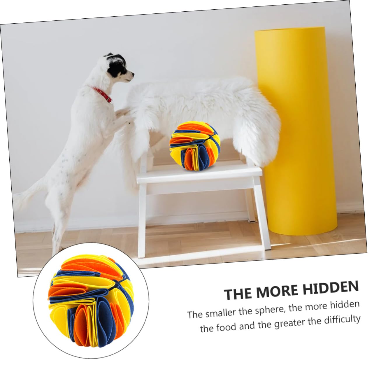 Housoutil 3piezas Pelota De Olfato para Perros Juguete Interactivo De Alimentación Material De Fieltro Estimula La Digestión y Previene El Aburrimiento para Casa y Jardín
