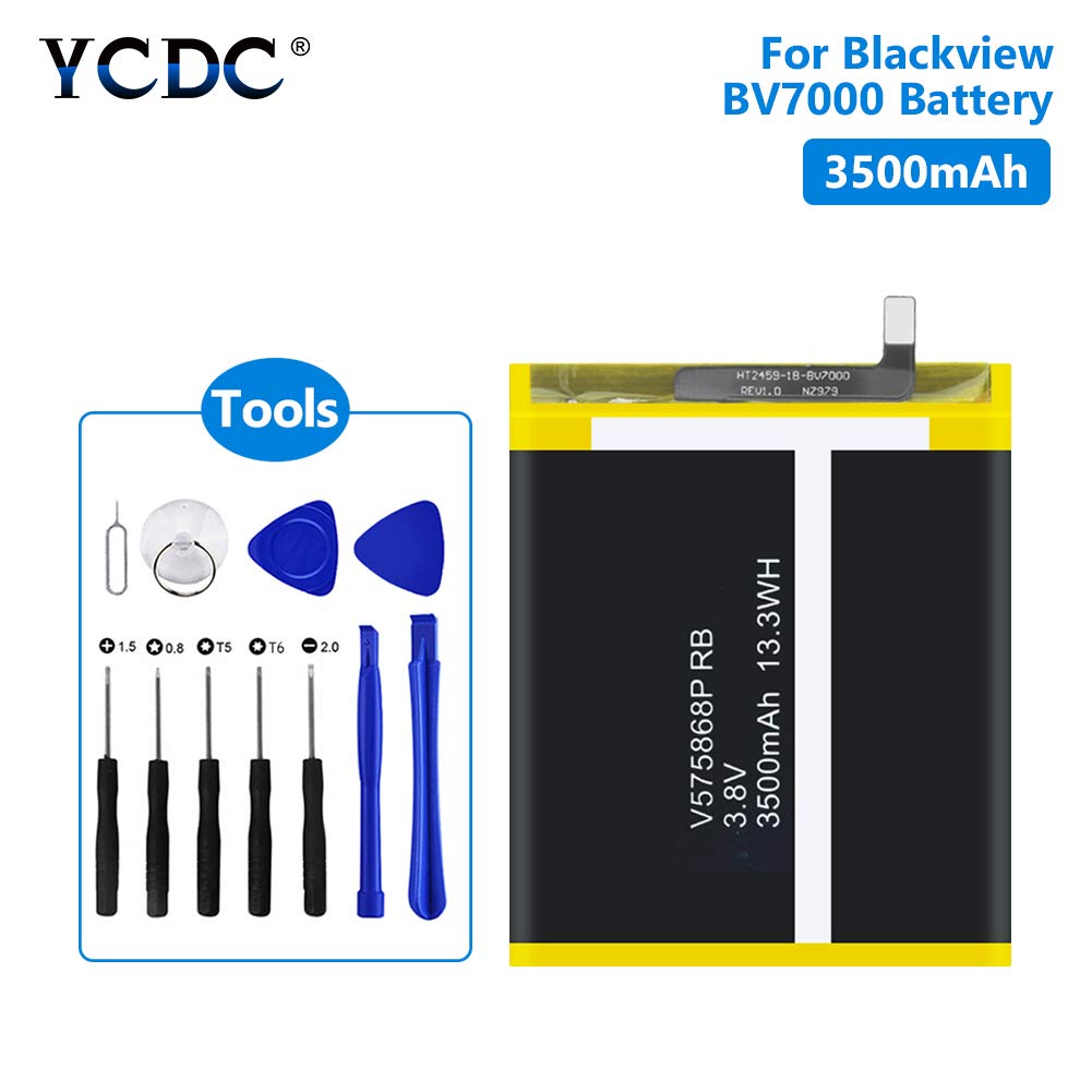 YCDC 3500mAh V575868P Battery for Blackview BV7000 BV7000 Pro Batteries with Tools，Original Replacement Battery for BLACKVIEW BV7000 BV7000 PRO 3500MAH + Tools