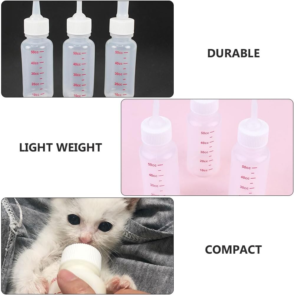 UPKOCH 8pcs Small Bottles Silicone Pet Feeding Nursing Bottles for Cats Dogs Indoor Use Pet Accessories