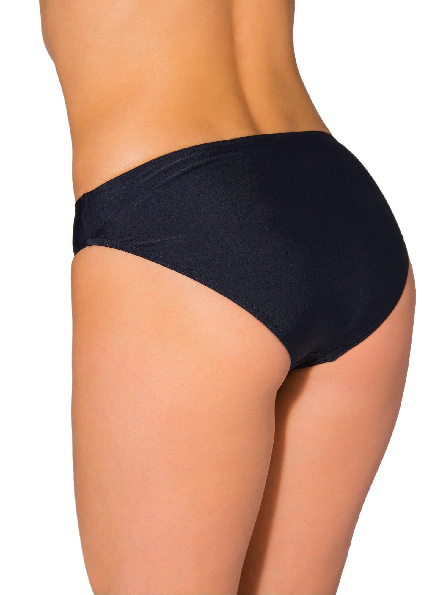 Aquarti Bragas de Bikini Mujer con Cintura Media – Braga Mujer Bikini Clásica en Colores Lisos