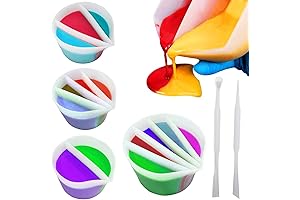 4-Pack Split Cups for Pour Cup Painting