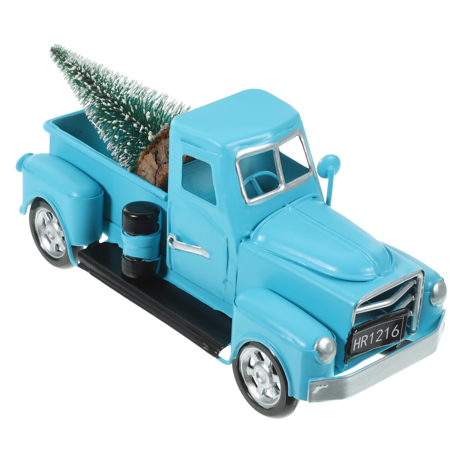 Camión Navideño de Metal con Árbol Decorativo para Mesa