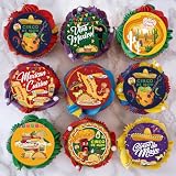 Fyeoxle 48PCS Edible Mexican Fiesta Cupcake Toppers Wafer Paper Cinco de Mayo Cupcake Picks Cactus Donkey Maraca Sombrero GuitarCupcake Toppers for Mexican Fiesta Theme Party Decor Supplies