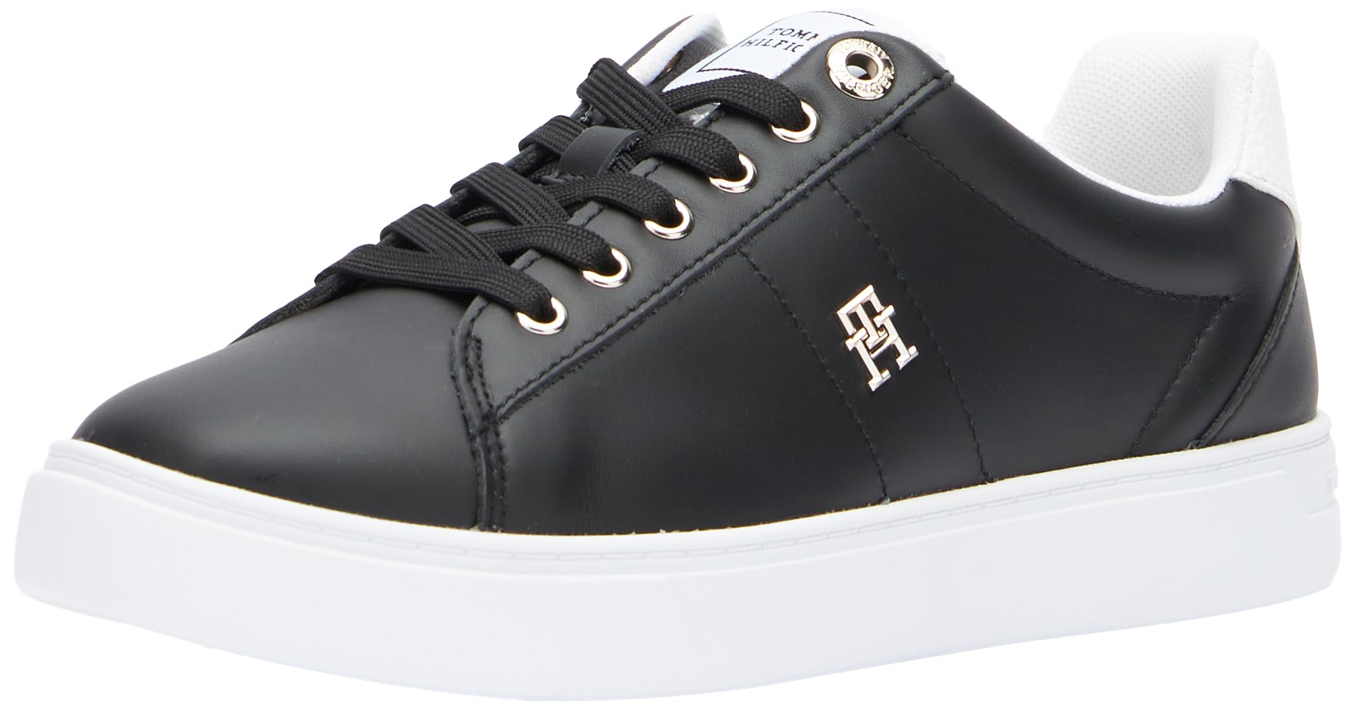 Tommy Hilfiger Essential Elevated Court Sneaker Fw0fw07685, Zapatilla con Suela Cupsole Mujer