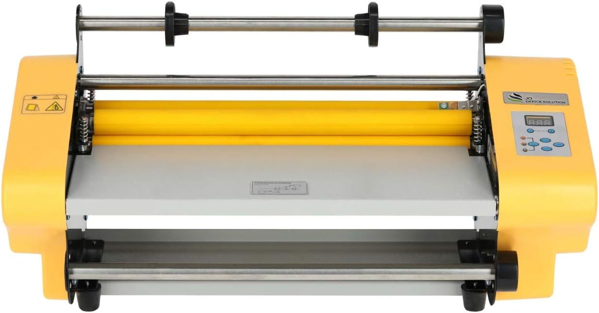 JD9 14" Thermal Roll to Roll Lamination Machine- Fully Automatic Professional Laminating Machine/Laminator for Upto 13" Roll Size with Hot and Cold Lamination.