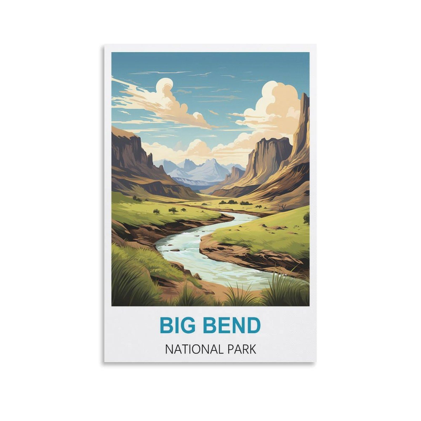 Metal Tin Sign Plaque Poster,Big Bend National Park,Metal Tin Sign Metal Wall Plaque for Home Living Room Bedroom Bar Club Men Cave Wall Art Decor 15x30cm