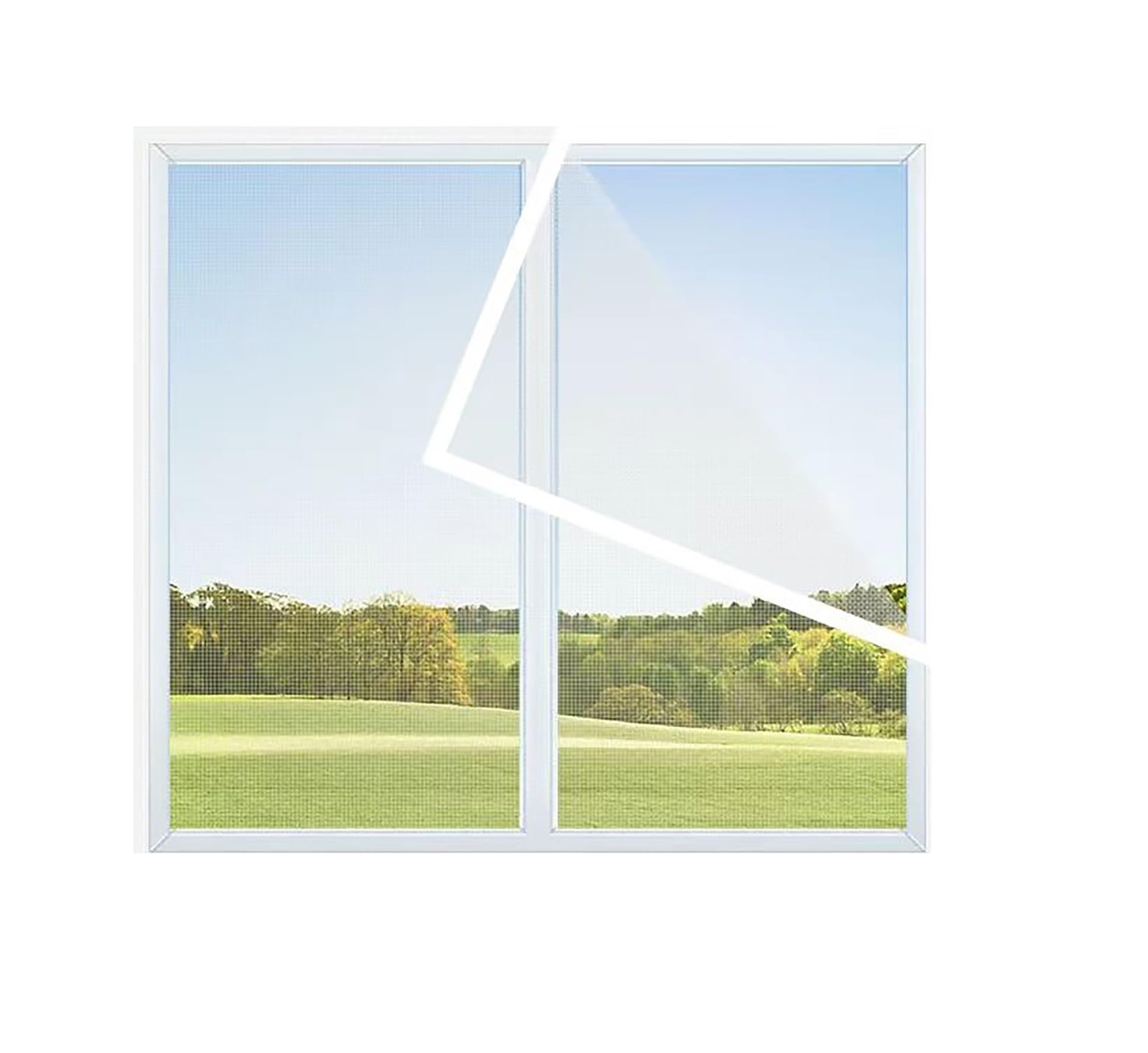 1pc Grey Self-Adhesive Reusable, Mosquito Proof Window Screen Breathable and Transparent for All Seasons Washable(Grey-Width 110cm,Height 130cm)