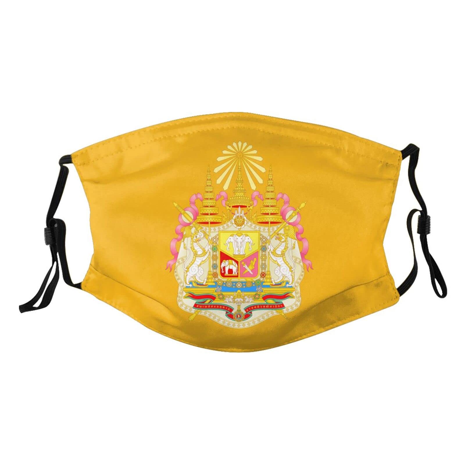 Coat of Arms Thailand Mask Protect Respiratory System Breathe with Peace of Mind Black