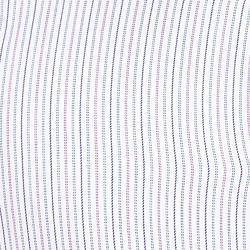 Image of Park Avenue Men's Pure Cotton Stripe Pattern Slim Fit Semi Cutaway Collar Full Sleeve Formal Shirt