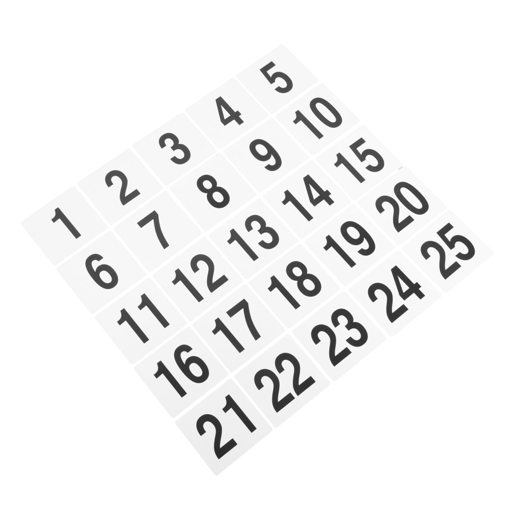 Cabilock 25pcs Double-sided Plastic Table Number Holders for Wedding and Reusable Seating Signs