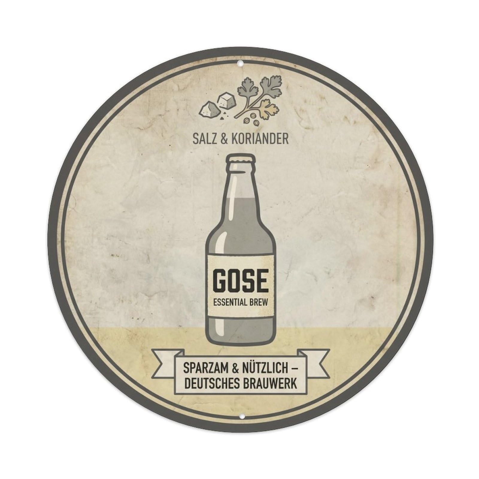 Gose Sour Beer Taproom Wild Ferment German Classic Metal Tin Sign