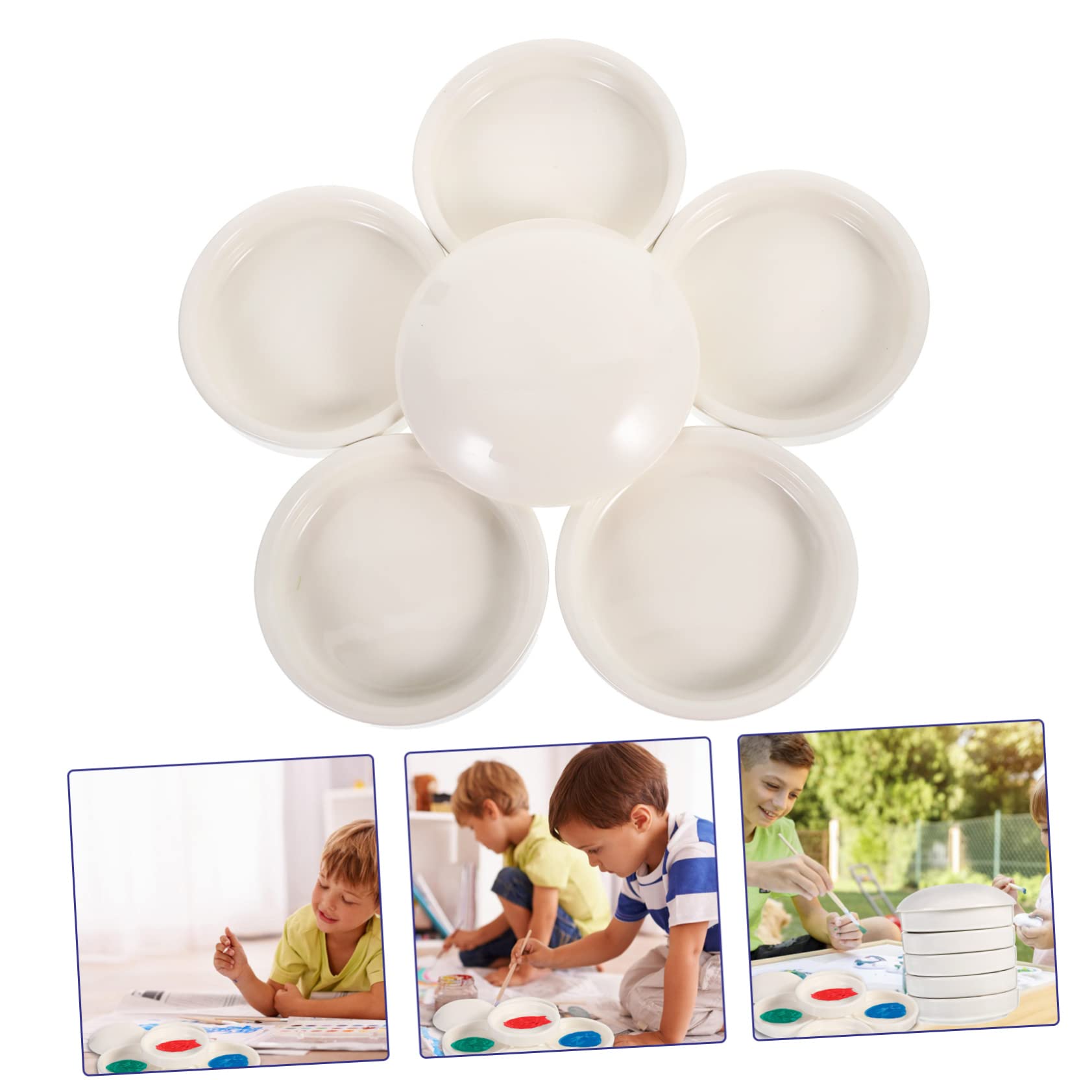 Keramik Farbmischpalette 1 Satz für Anfänger und Kinder, 5-lagig