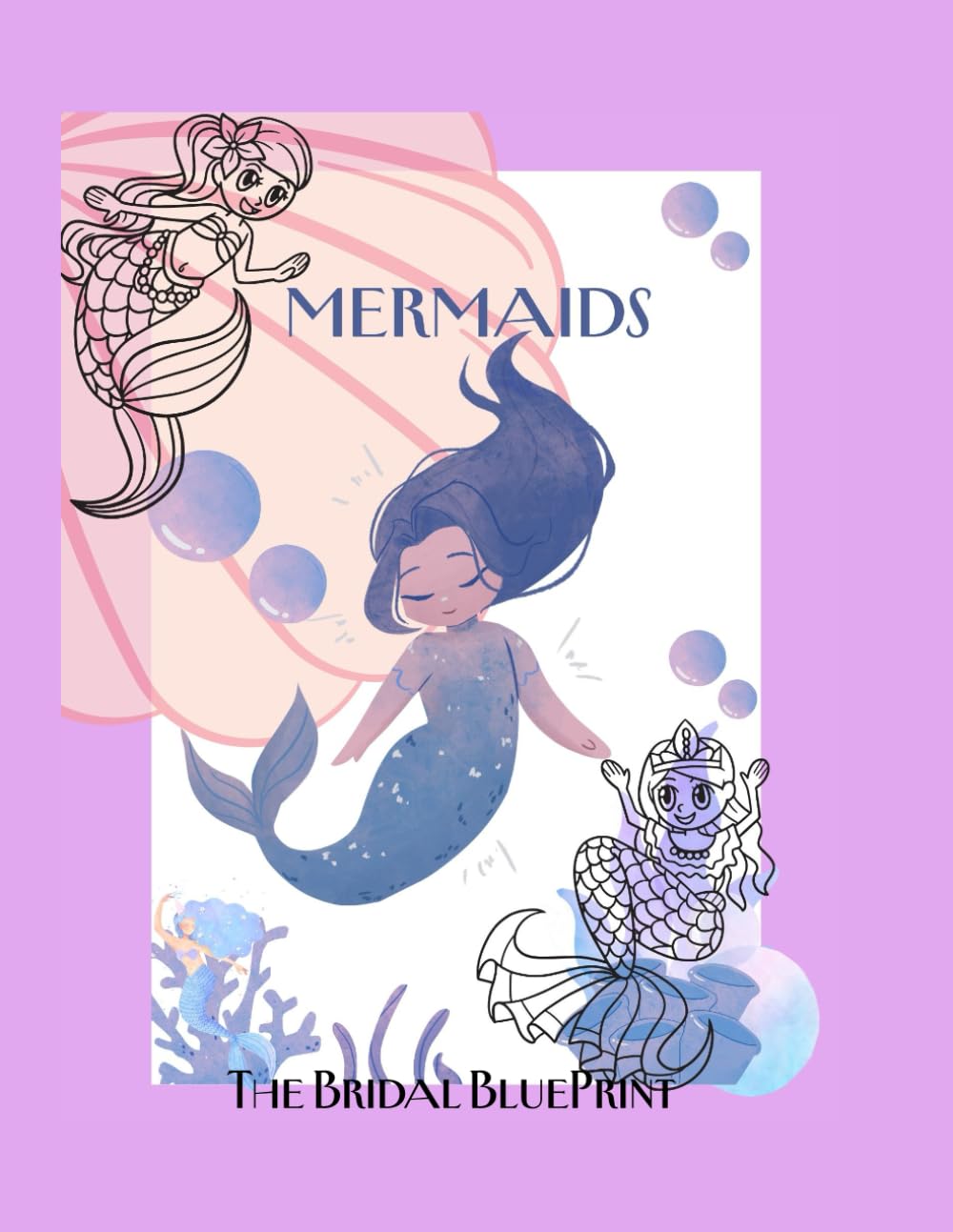 Magical Mermaid Coloring Book for Kids Ages 4+ Sparkly Underwater Adventures to Color: Fun, Cute & Easy Coloring Pages for Little Artists