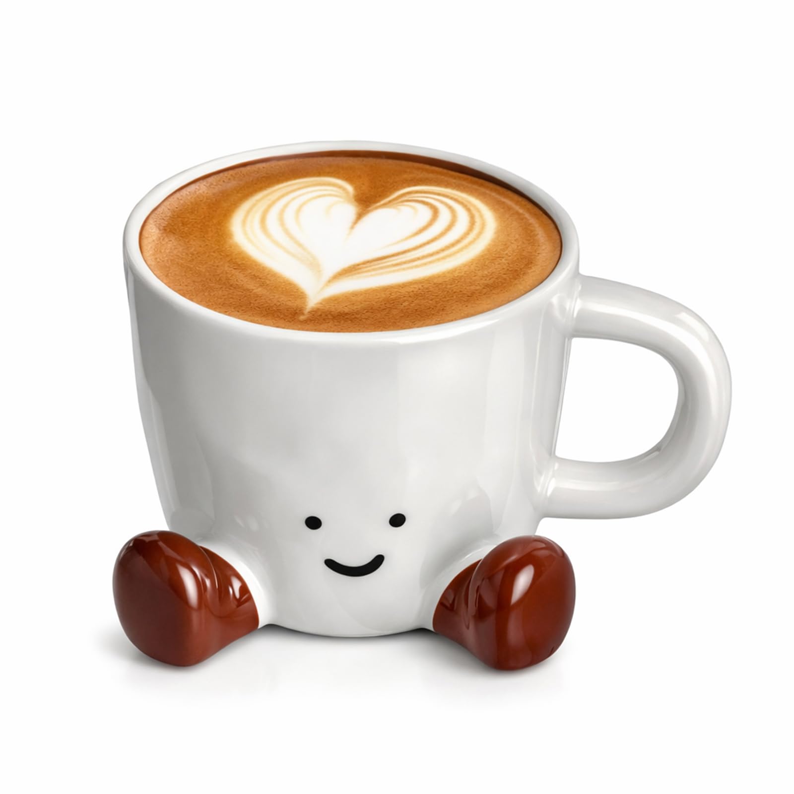 Cute Mug, Novelty Mug for Women, Funny Mugs for Women, Brown Coffee Mug with 301-400 Ml Capacity, Ceramic Cup for Daily Use