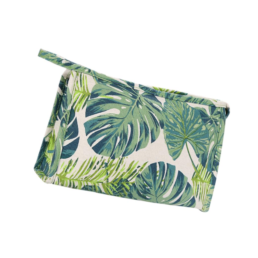 Mipcase 3pezzi Borsa Da Viaggio Multifunzionale Con Stampa Tropicale Monstera Organizer Per Cosmetici e Necessità Da Lavaggio Borsa Tela Portatile e Pratica Per Viaggi e Uso Quotidiano