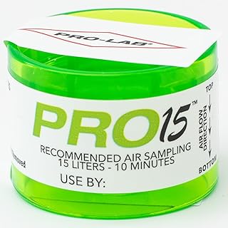 PRO15 Professional Air Sampling Cassettes (12 Pack) - Compatible with 15 LPM Pumps for Reliable Indoor Air Quality Mold Detection. Used by Thousands of InterNACHI / IAC2 Home Inspectors Nationwide