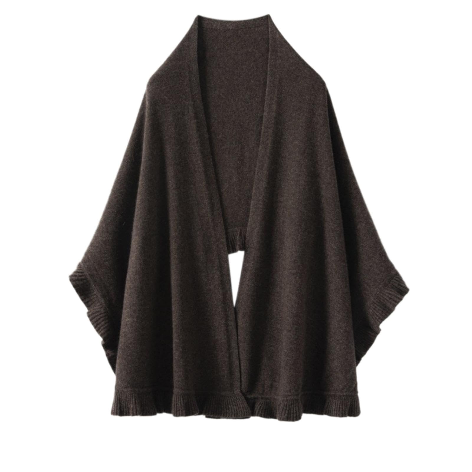 Generico Sciarpa in Cashmere, Calda E Spessa, Mantella Multifunzionale, Cappotto Autunnale E Invernale, Ideale per I Viaggi (Red M)