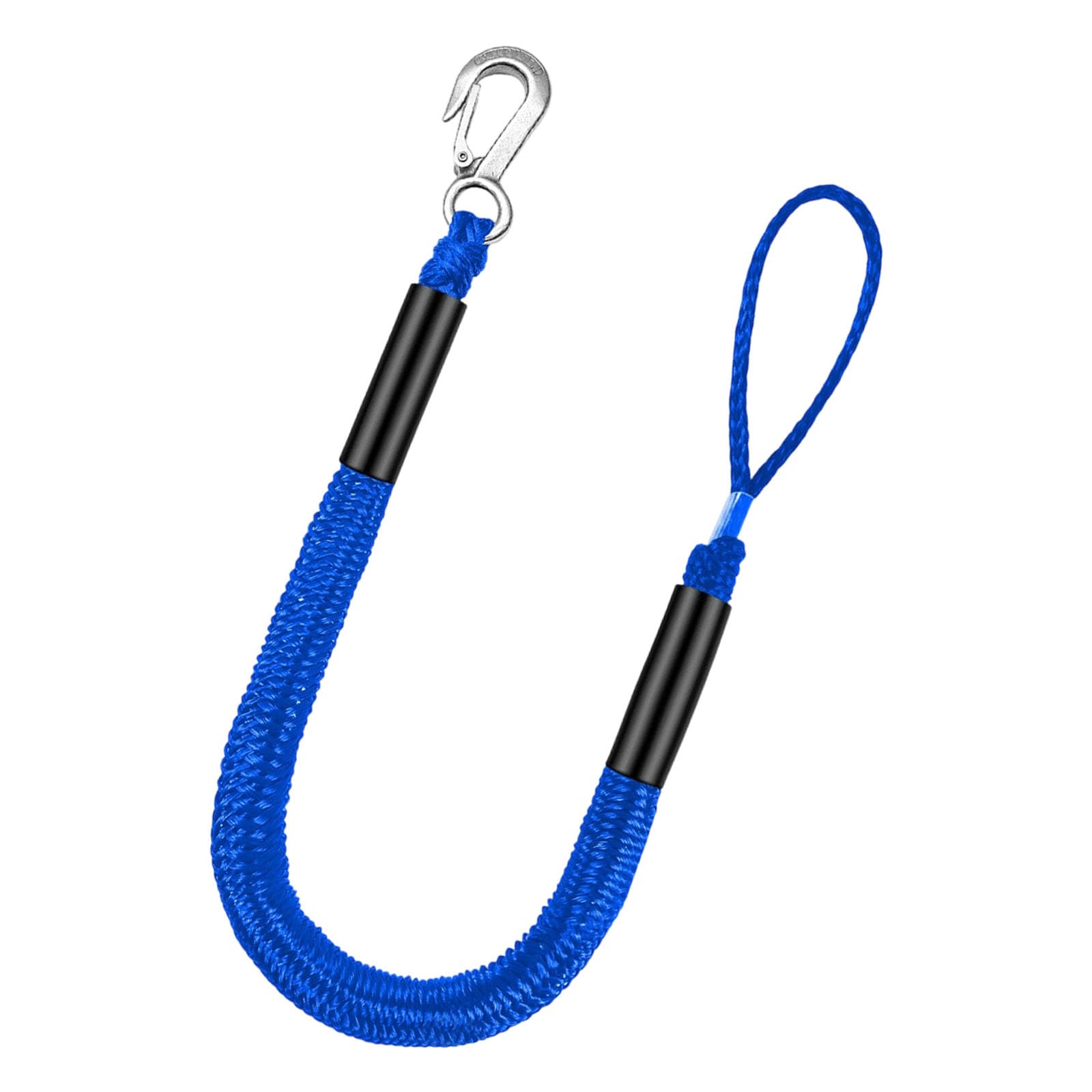 QIAOLIDA Single Hook Bungees Dock Line Heavy-Type Elastics Mooring Rope Floating Docking Cord For Motorboat Kayaks Canoed Marine