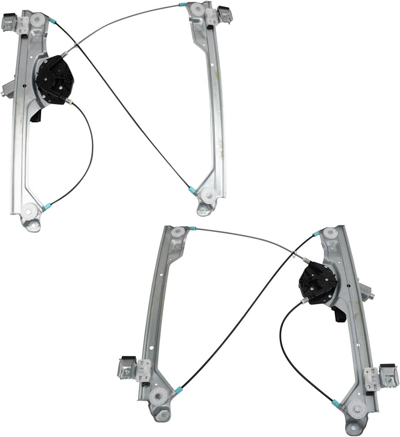 TRQ Front Window Regulator Kit Power Window Regulator & Motor Assembly Compatible with 15-19 Cadillac Chevrolet GMC